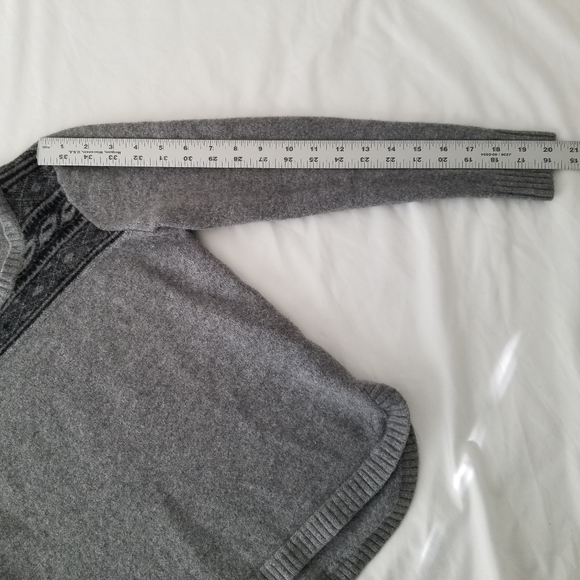 Toad&Co 100% LampsWool Girl Crew Neck Sweater Pullover Gray Charcoal Size M - Picture 7 of 10